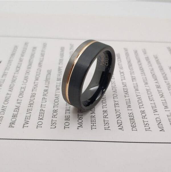 Tungsten Steel Classic Glossy Ring - Image 5