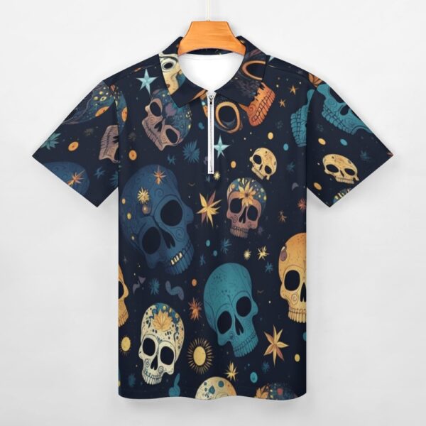 Skulls Short Sleeve Polo Shirt - Image 4