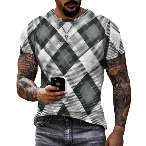 Men's Plaid Cotton Shirt - Image 2