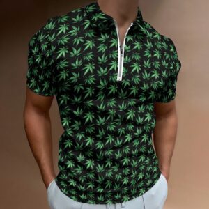 Weed Short Sleeve Polo Shirt