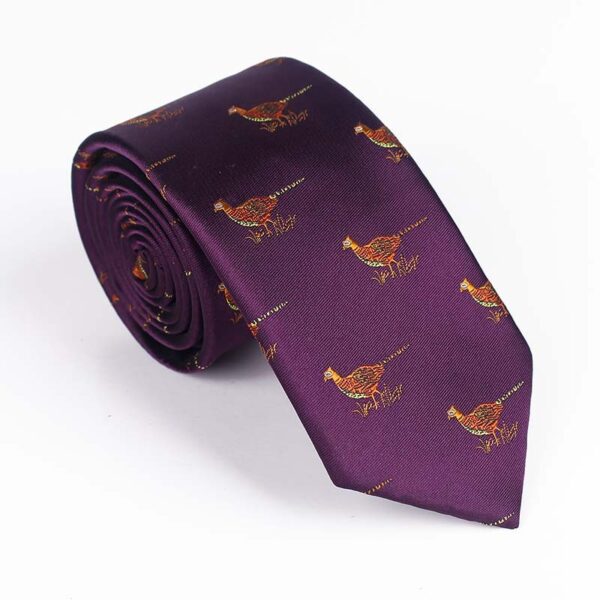 Yarn Dyed Jacquard Bird Necktie - Image 17