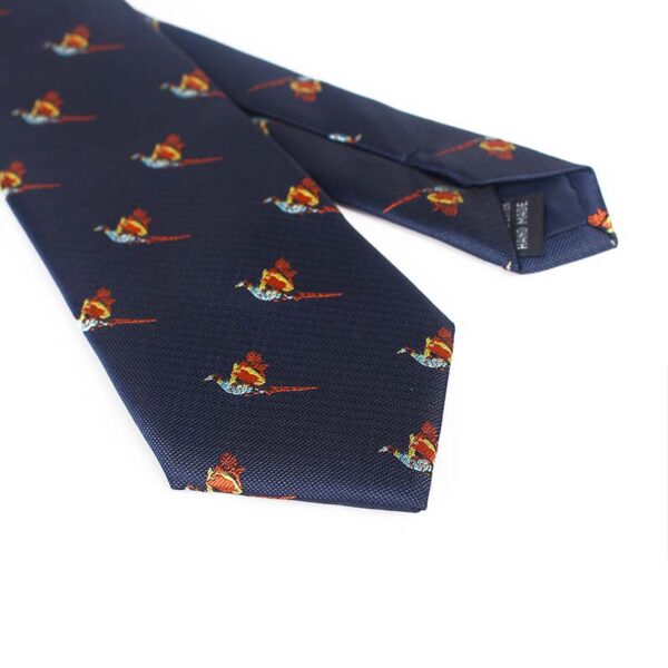Yarn Dyed Jacquard Bird Necktie - Image 5