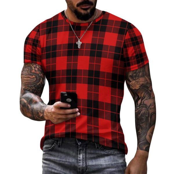 Men's Plaid Cotton Shirt - Image 3