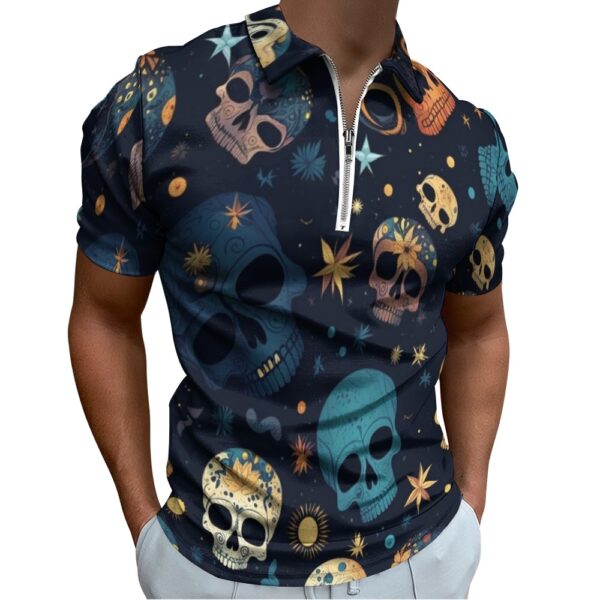 Skulls Short Sleeve Polo Shirt - Image 3