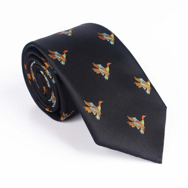 Yarn Dyed Jacquard Bird Necktie - Image 10