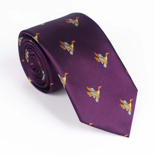 Yarn Dyed Jacquard Bird Necktie - Image 13