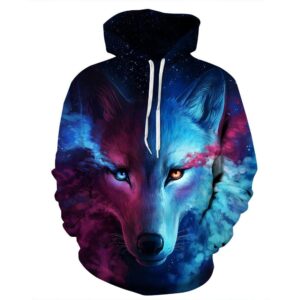 Wolf Cotton Hoodie
