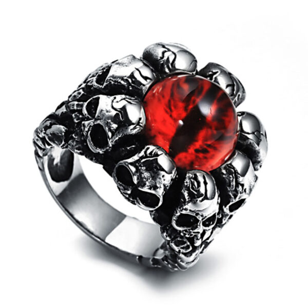 Stainless Steel Gothic Skull Ring