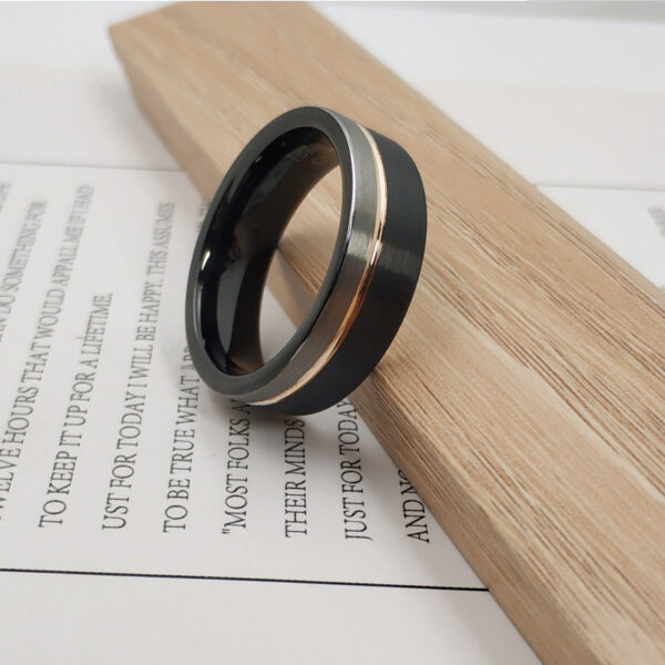 Tungsten Steel Classic Glossy Ring - Image 4