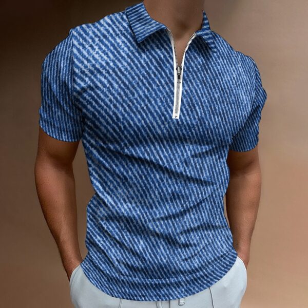 Blue Short Sleeve Polo Shirt