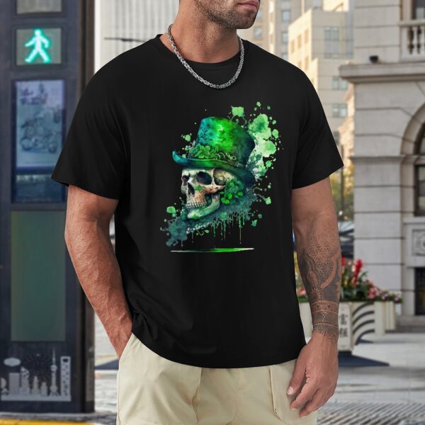 St Patrick's Day Skull T-shirt