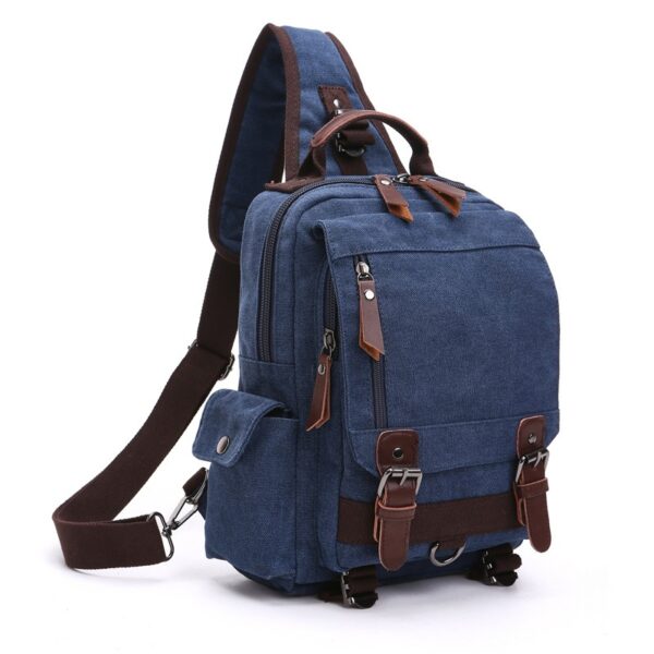 Cotton Canvas Multifunction Backpack - Image 13
