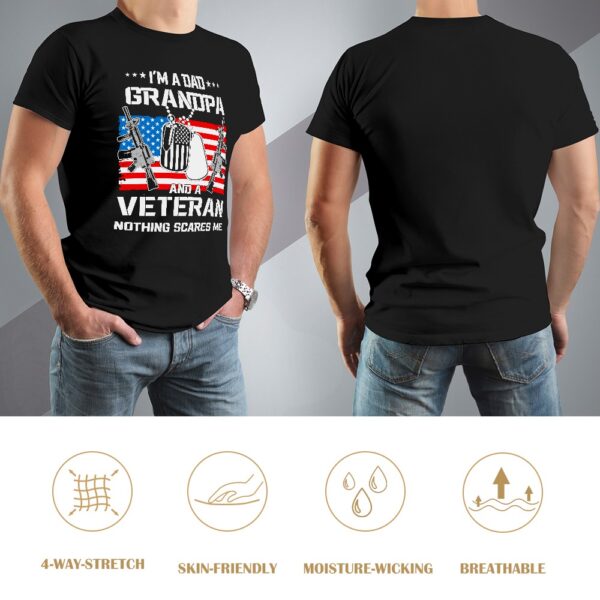 A Dad Grandpa And A Veteran T-shirt - Image 8