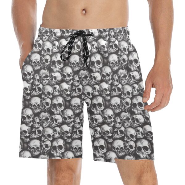 Skulls Men's Mid-Length Beach Shorts