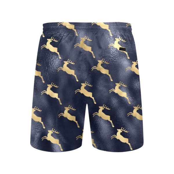 Reindeer Men's Mid-Length Beach Shorts - Image 4