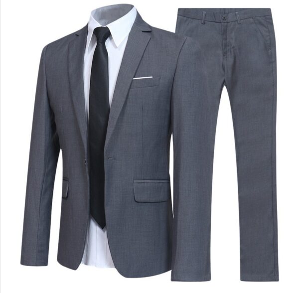 Solid Color Two-Piece Dress Suit - Image 3