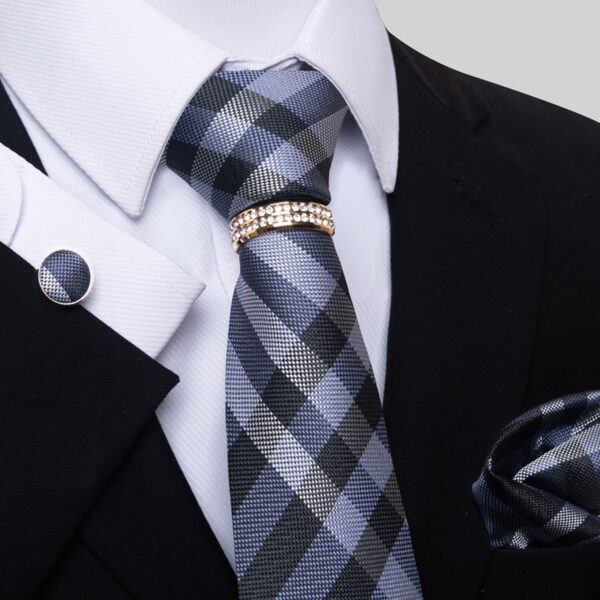 Tie Handkerchief and Cufflinks Set - Image 11