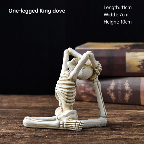 Skull Yoga Resin Figurine - Image 7