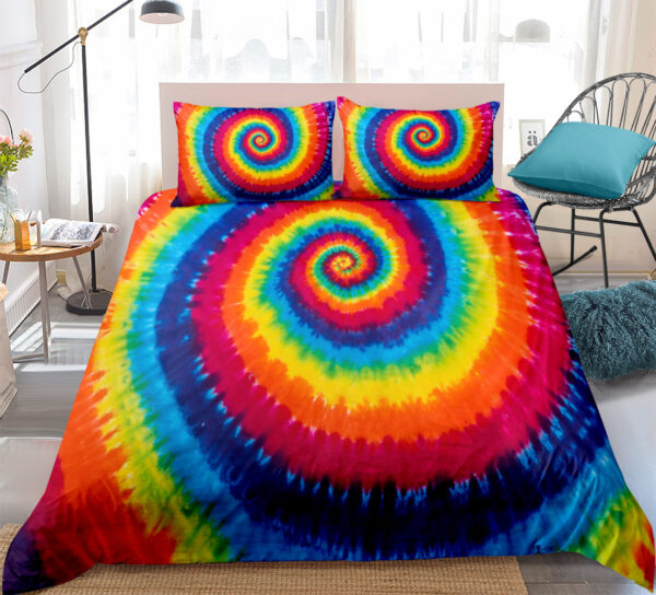 Color Tie Dye Three or Four Piece Bedding Sets - Image 5