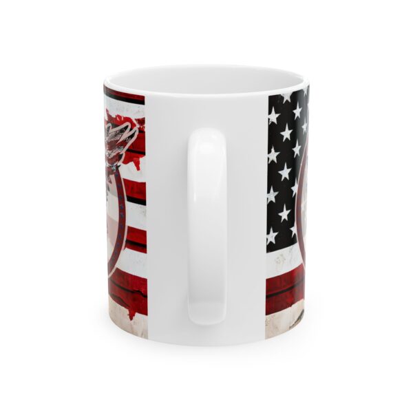 American Eagle and Flag Ceramic Mug 11oz - Image 3