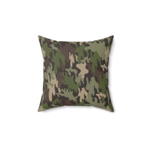 Camo Print Throw Pillow for Military Lovers - Stylish Home Decor