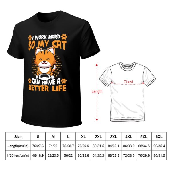 I Work Hard Men's T-shirt - Image 6