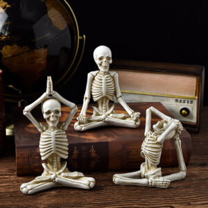 Skull Yoga Resin Figurine