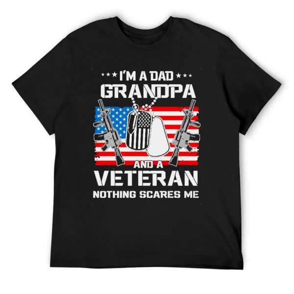 A Dad Grandpa And A Veteran T-shirt - Image 9