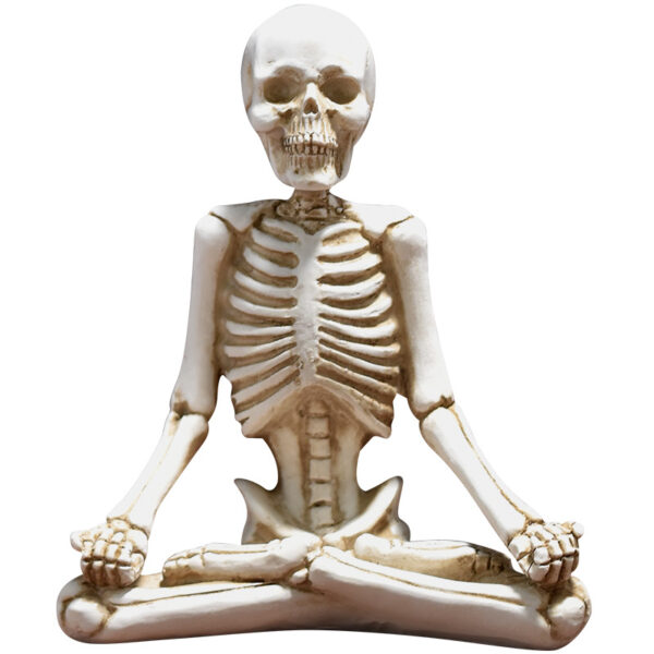 Skull Yoga Resin Figurine - Image 5