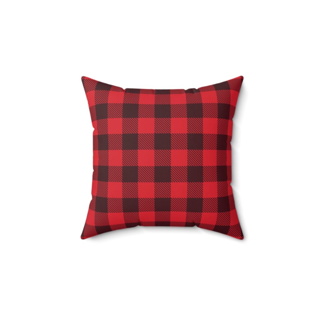 Plaid Print Throw Pillow - Stylish Home Decor