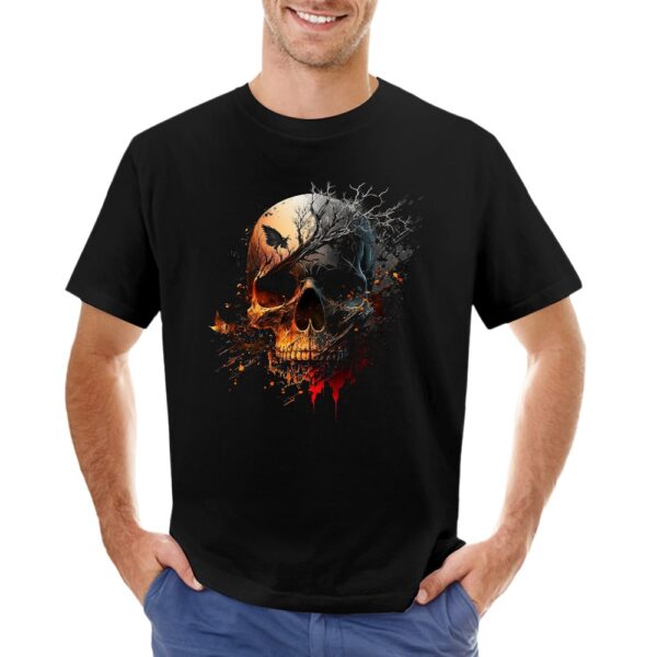 Skull Men's T-shirt 100% cotton - Image 3