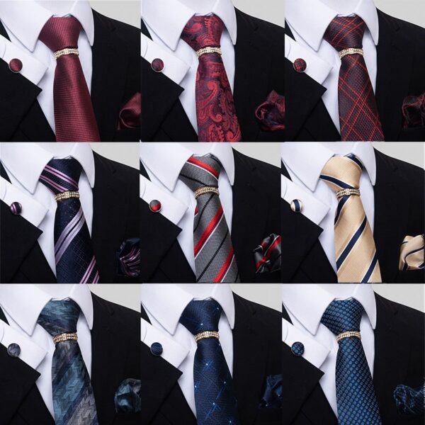 Tie Handkerchief and Cufflinks Set