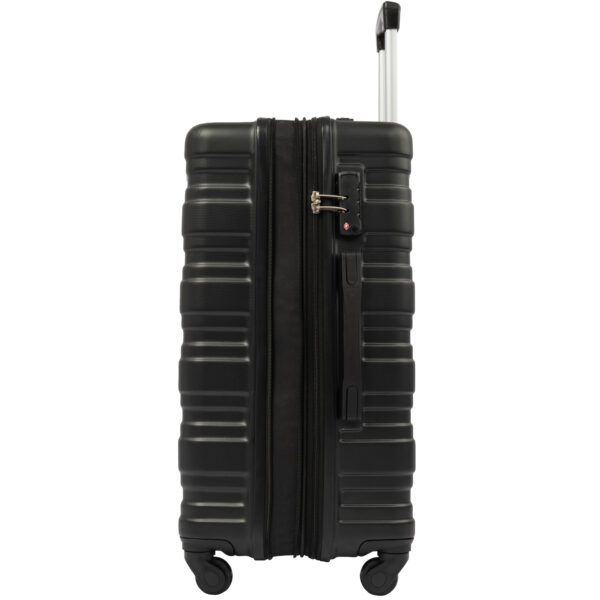 3 Pcs Black Hard Shell Luggage Set - Image 20
