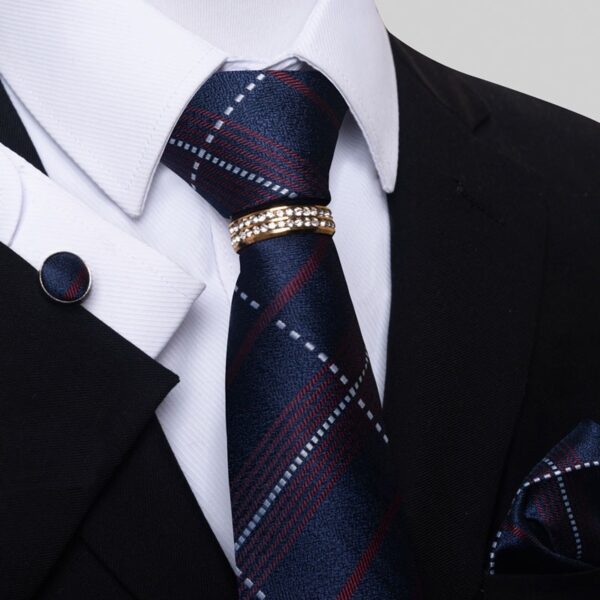 Tie Handkerchief and Cufflinks Set - Image 7