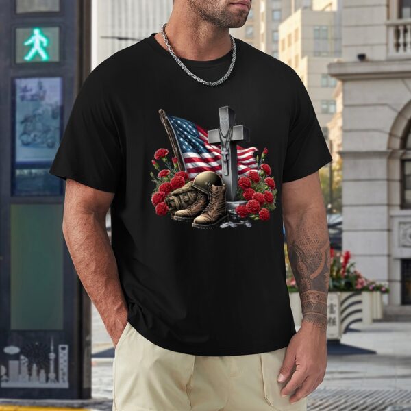 Cross Memorial Men's T-shirt - Image 5