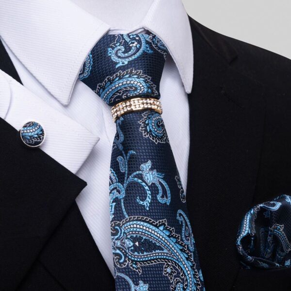 Tie Handkerchief and Cufflinks Set - Image 12
