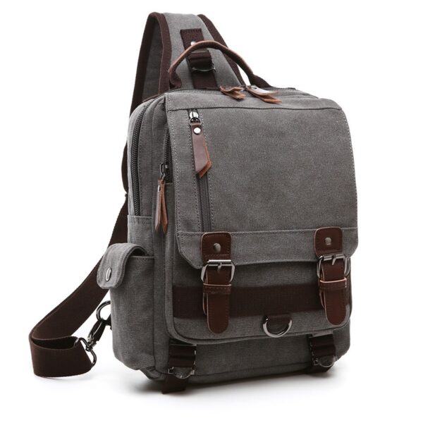 Cotton Canvas Multifunction Backpack - Image 19