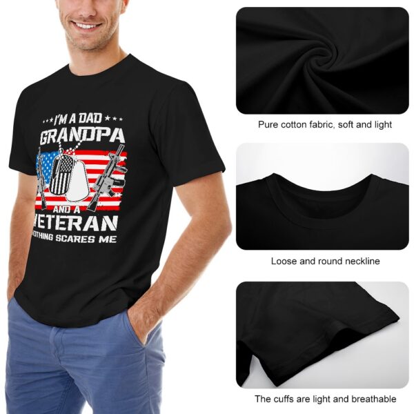 A Dad Grandpa And A Veteran T-shirt - Image 7