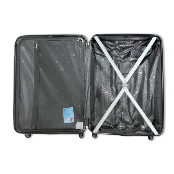 3 Piece Gray ABS Luggage Set - Image 13
