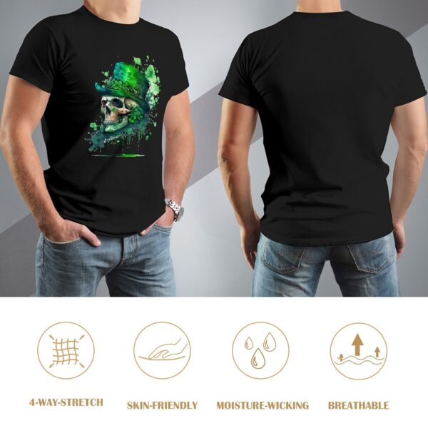 St Patrick's Day Skull T-shirt - Image 8