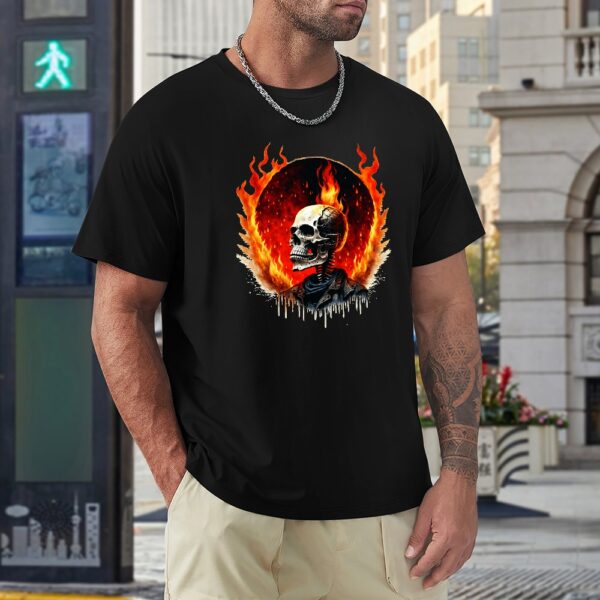 Flaming Skull Men's T-shirt