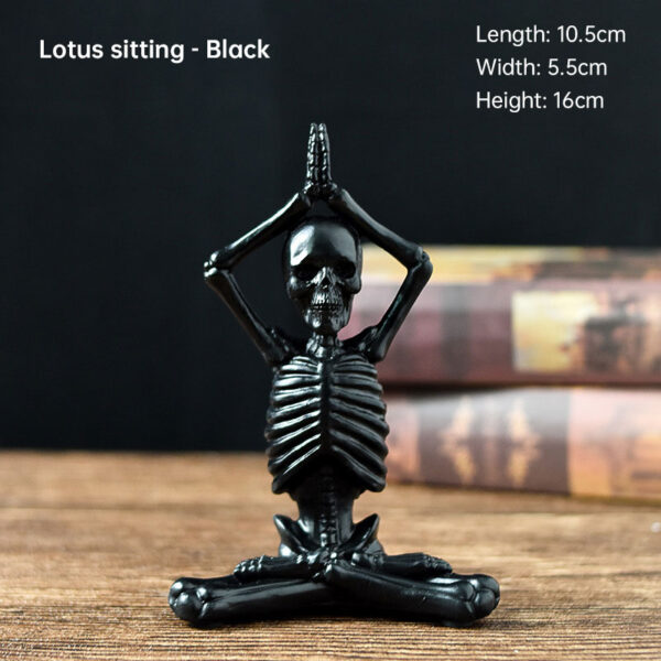 Skull Yoga Resin Figurine - Image 10