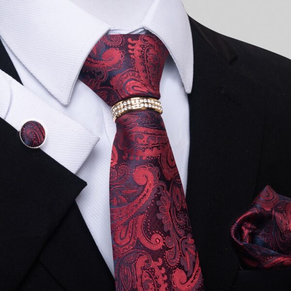 Tie Handkerchief and Cufflinks Set - Image 17