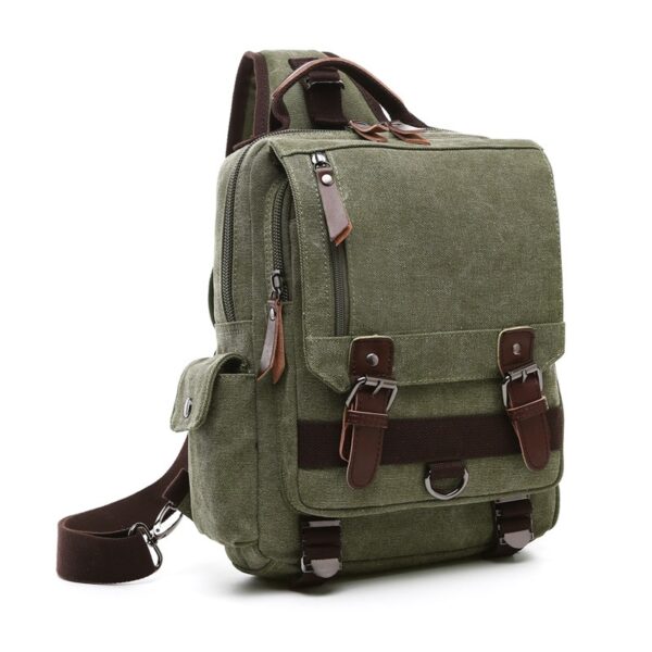 Cotton Canvas Multifunction Backpack - Image 18
