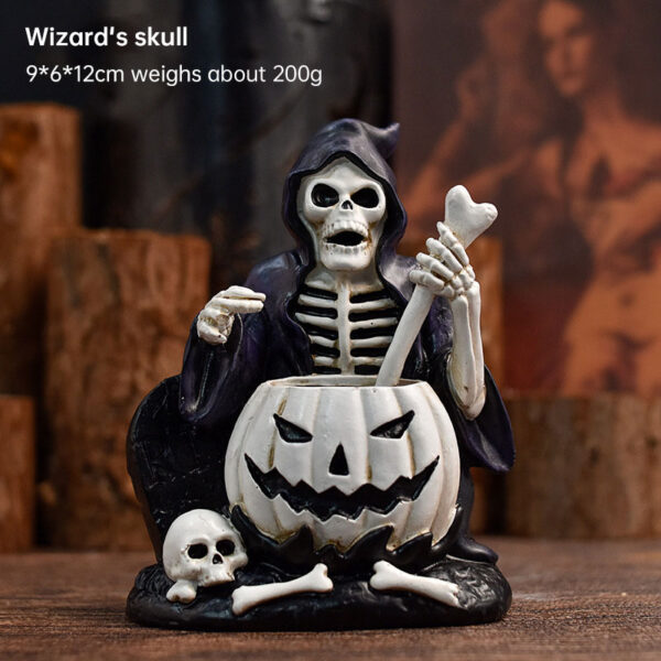 Skull Yoga Resin Figurine - Image 14