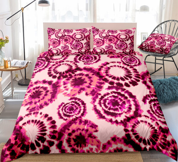 Color Tie Dye Three or Four Piece Bedding Sets - Image 3
