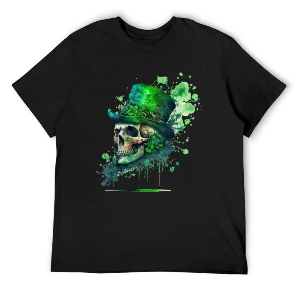 St Patrick's Day Skull T-shirt - Image 9