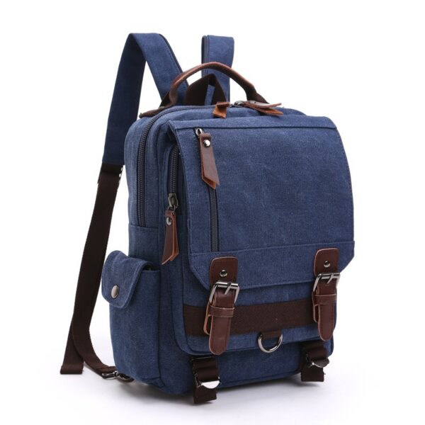 Cotton Canvas Multifunction Backpack - Image 21