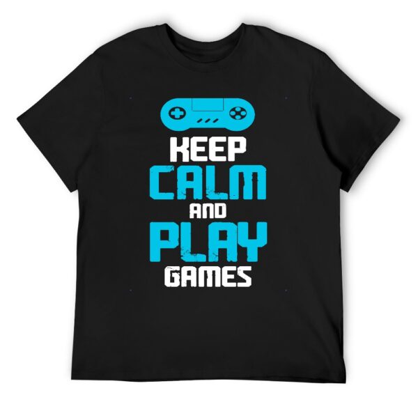 Keep Calm and Play Games Men's T-shirt - Image 9