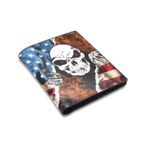 Skull and Flag Leather Wallet
